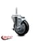 Service Caster 4 Inch Black Polyurethane Wheel Swivel 34 Inch Threaded Stem Caster with Brake SCC SCC-TS20S414-PPUB-BLK-TLB-34212 - alternate 4